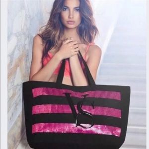 NWOT Victoria’s Secret large satchel Shoulder bag beach tote gym overnight bag